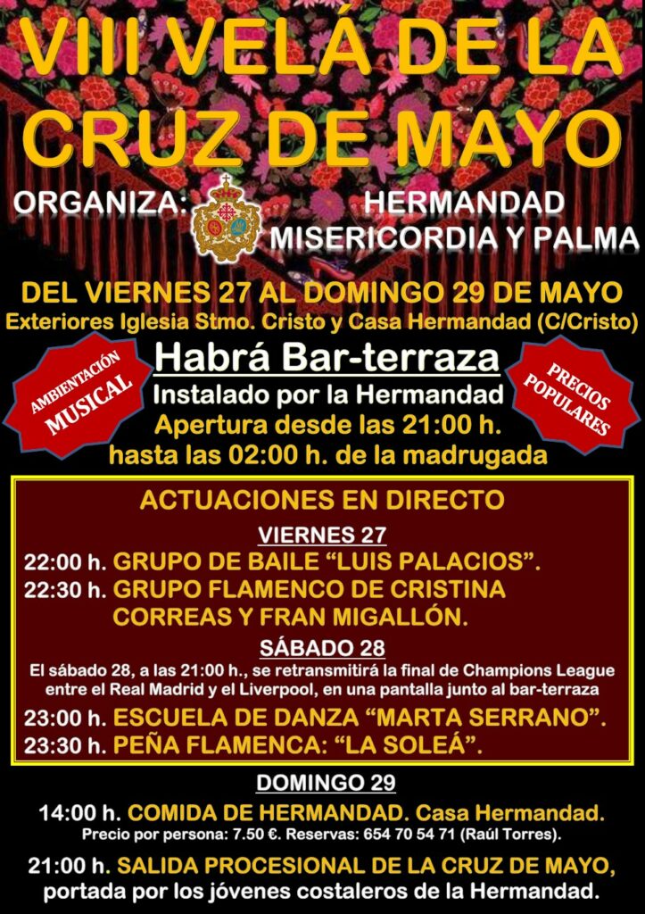 Cartel VIII Velá de la cruz de mayo